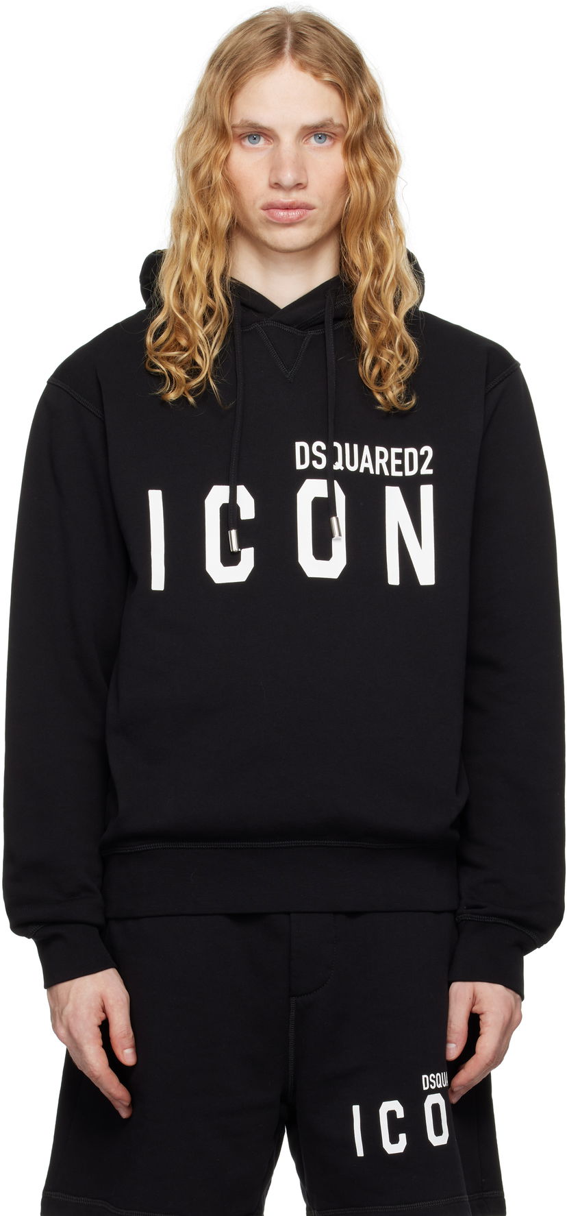 Світшоти DSQUARED2 Cool Fit Hoodie чорний | S79GU0003_D25015