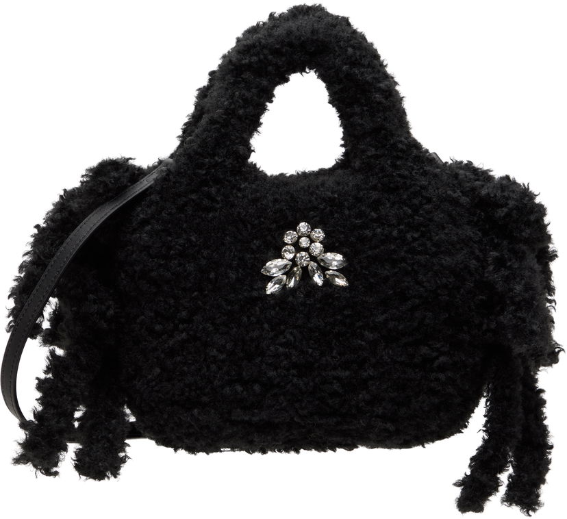 Сумочка Simone Rocha Simone Rocha Embellished Baby Egg Tote чорний | BAG174B 0793