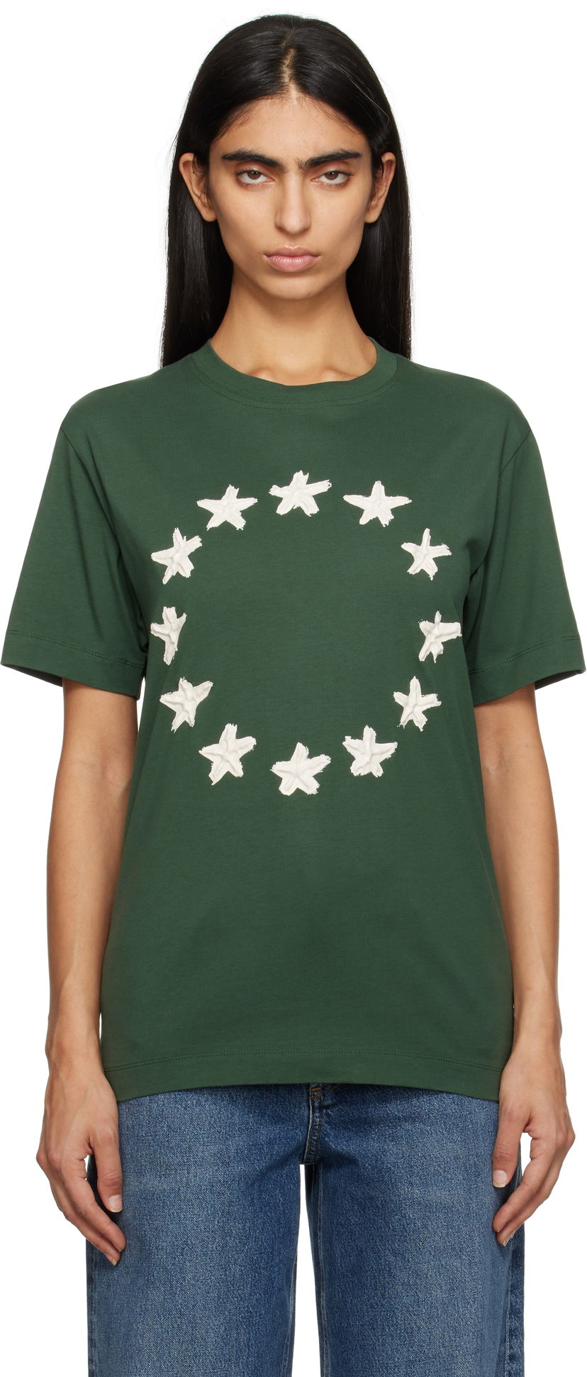 Футболка Études Stars Regular T-Shirt Зелений | H24MMTSH112-34