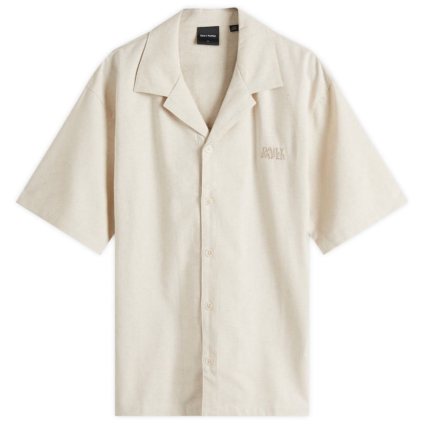 Сорочка DAILY PAPER Daily Paper Logo Vacation Shirt, Size Large бежевий | 2511123