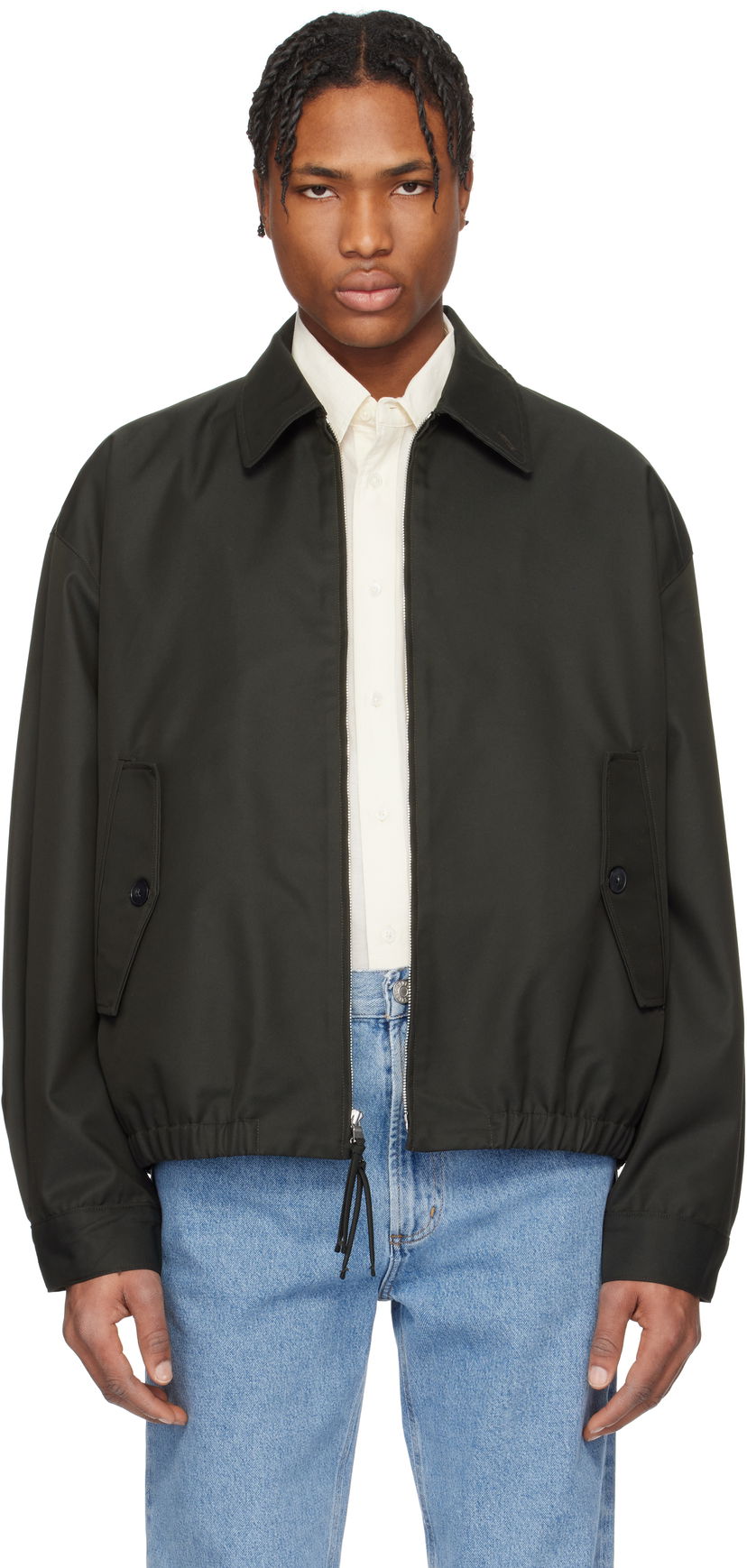 Куртка бомбер AGOLDE AGOLDE Torres Cropped Twill Jacket Зелений | A4036-1775