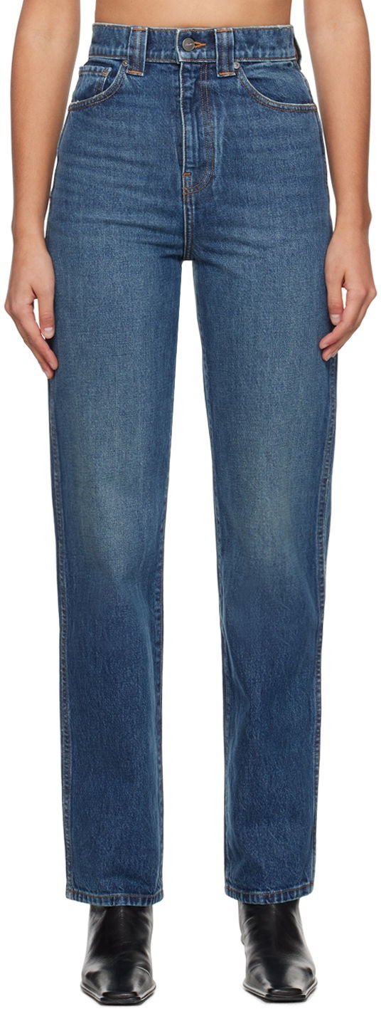 Джинси Khaite Indigo 'The Albi' Jeans темно-синій | 1122908099