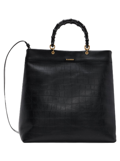 сумка-тоут Jil Sander Medium Leather Tote Bag чорний | J07WC0020_P5383
