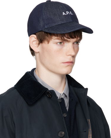 Кепка A.P.C. A.P.C. Charlie Denim Baseball Cap темно-синій | COHIZ-M24069, 1
