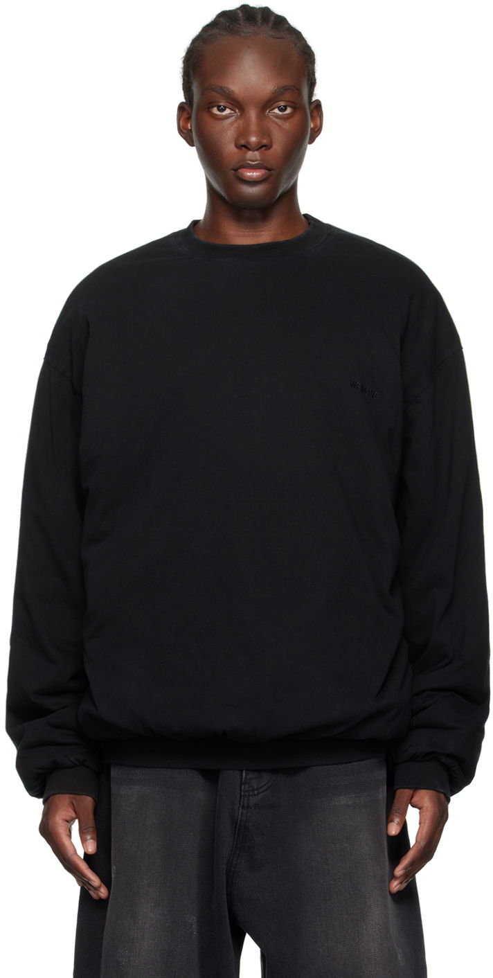 Cветр We11done We11done Padded Sweatshirt чорний | WD-TS2-24-785-U-BK