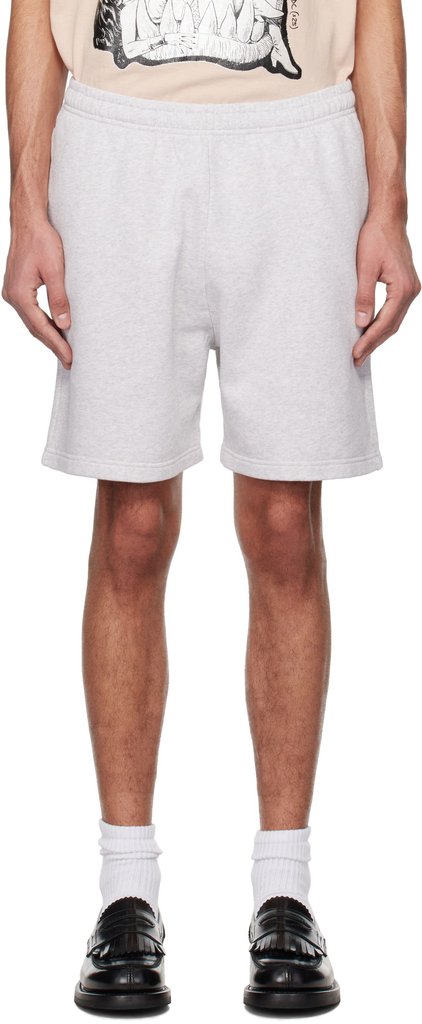 Шорти Acne Studios Organic Cotton Shorts Сірий | CE0063-