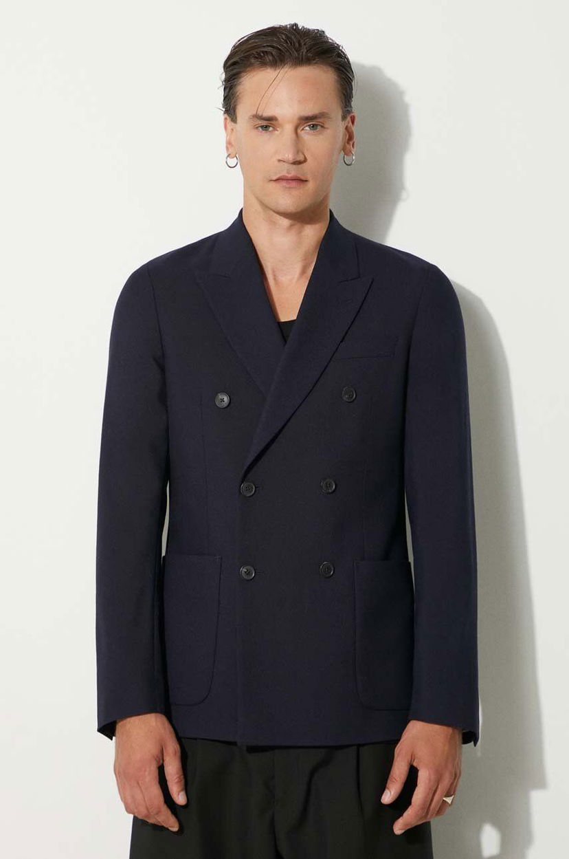 Куртка Paul Smith Paul Smith Double-Breasted Wool Blazer темно-синій | M1R.2320.N01746