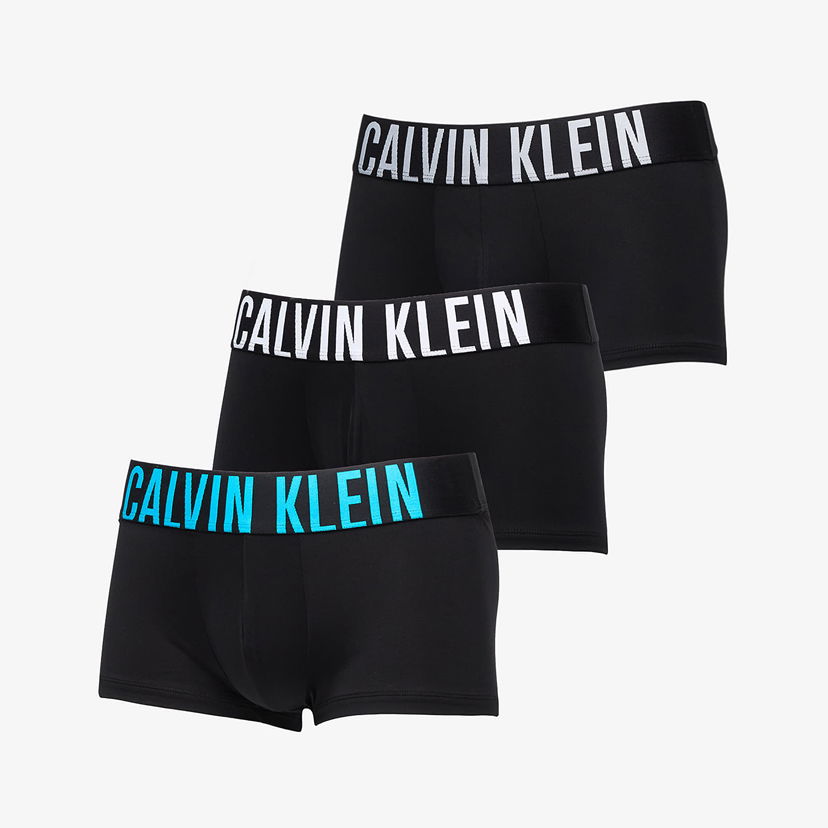 Боксери CALVIN KLEIN Microfiber Stretch Low Rise Trunk 3-Pack Multicolor чорний | 000NB3611A VVL