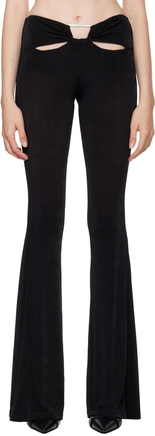 Штани MISBHV Cutout Flared Trousers чорний | 241W309