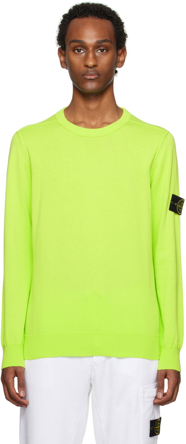 Cветр Stone Island Patch Sweater Зелений | 8015540B2