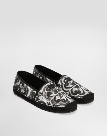 Аксесуари Dolce & Gabbana Dolce & Gabbana Shell-print Canvas Espadrilles Різнокольоровий | A50730AD506IU3TN, 1