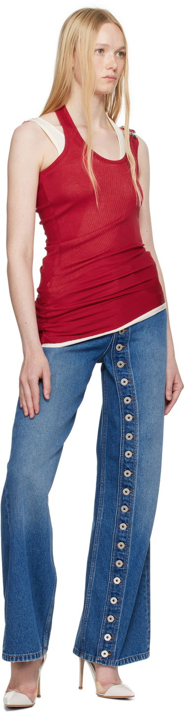 Безрукавка Jean Paul Gaultier Jean Paul Gaultier Draped Double Tank Top Червоний | 25/34-F-DB053-J092-3003, 3