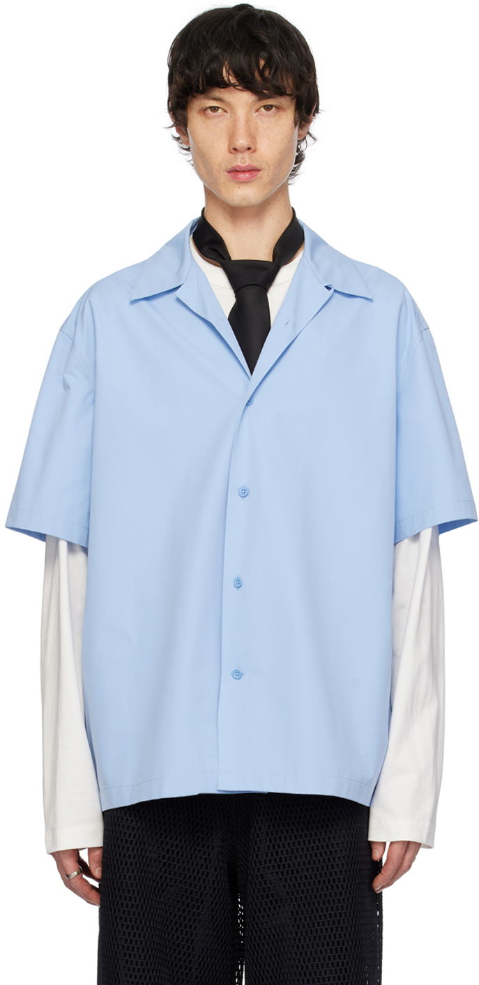 Сорочка Jil Sander Heavy Shirt Синій | J22DL0112_J45002