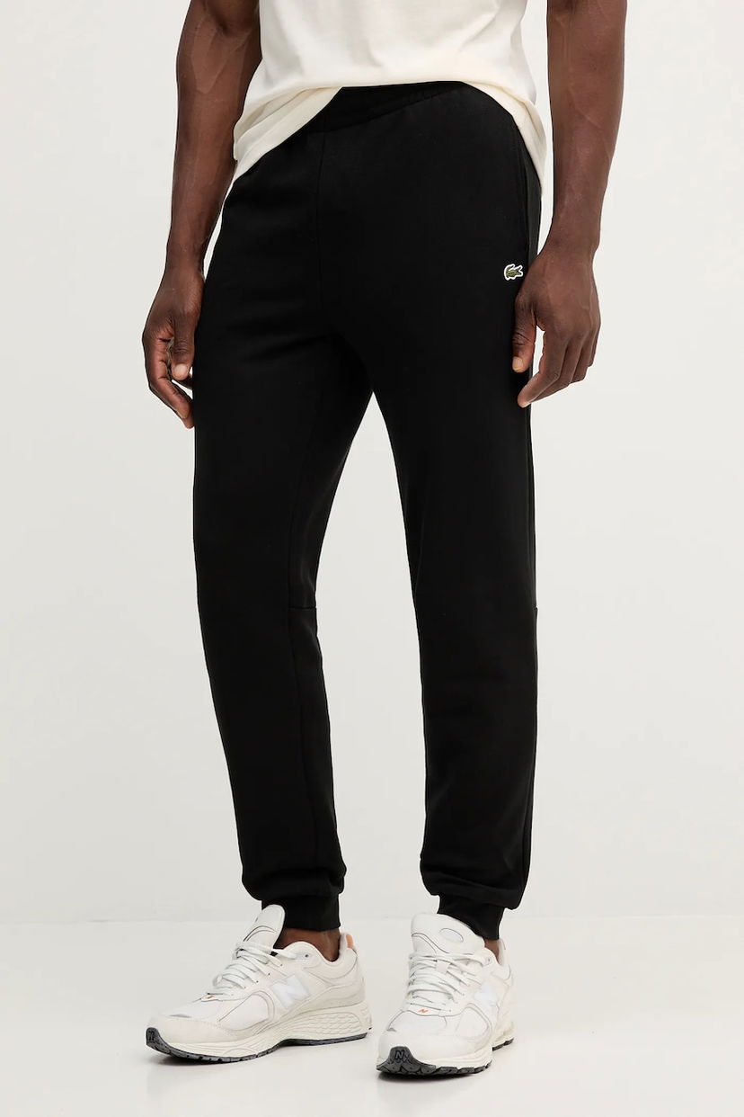 Спортивні штани Lacoste Lacoste Men's Cotton Joggers чорний | XH9833