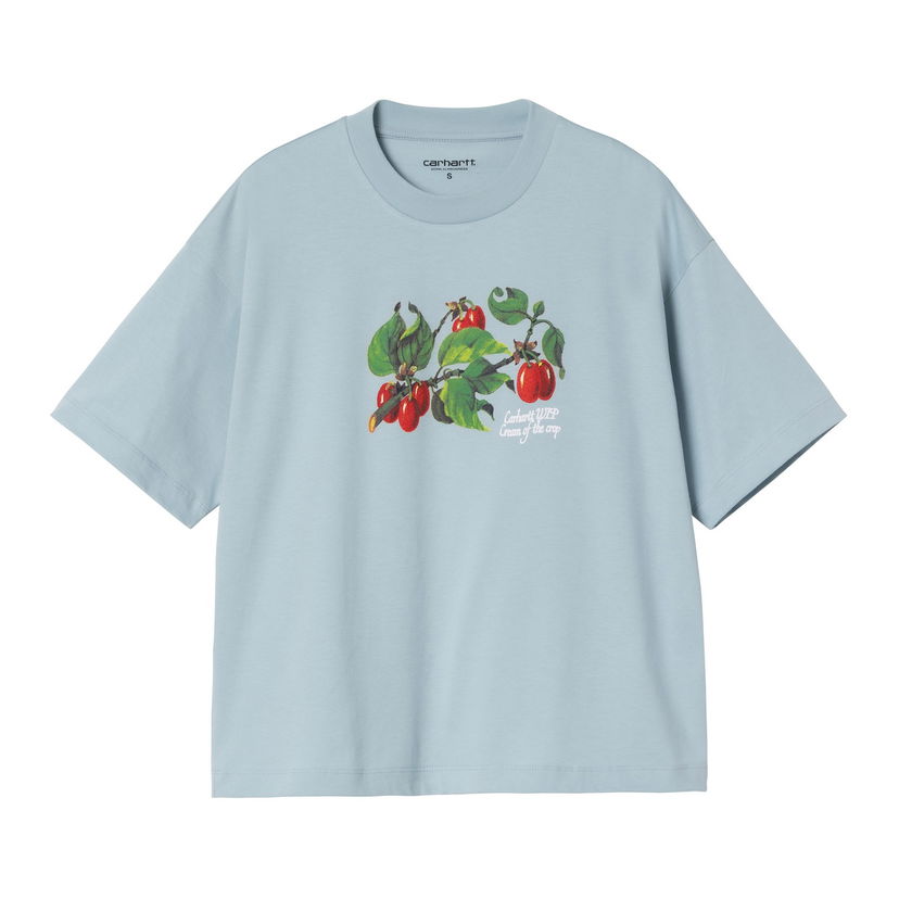 Кроп-топи Carhartt WIP Women's Cream Of The Crop Short Sleeve T-Shirt Синій | I035244_8