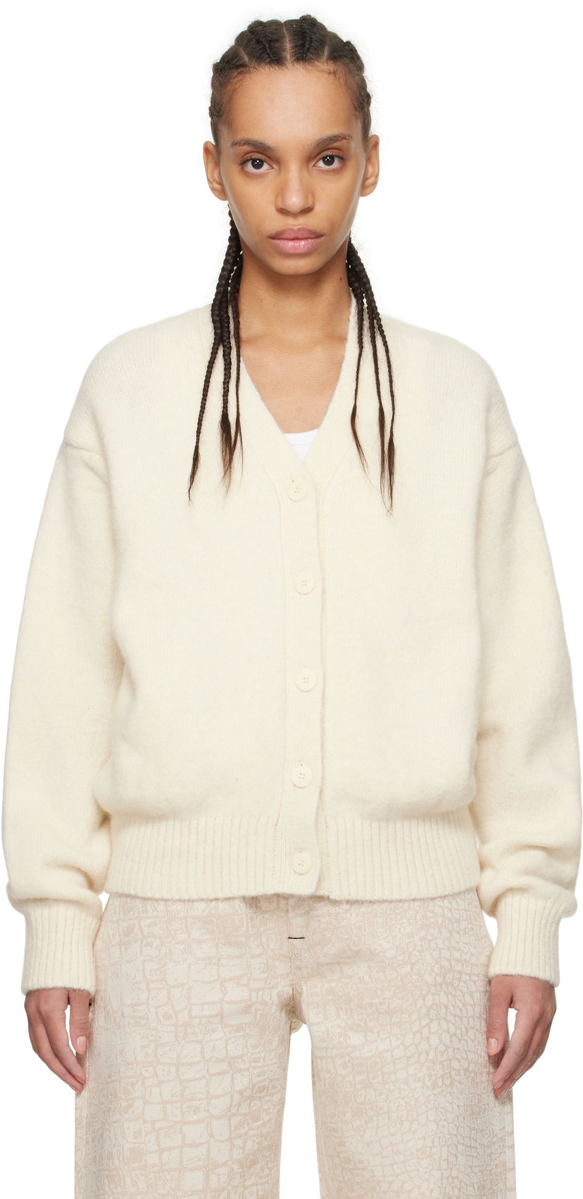 Cветр Jacquemus Jacquemus 'The Jacquemus' Cardigan білий | 25E251KN622-2329