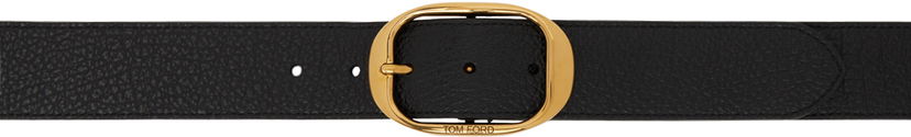 Ремені Tom Ford Tom Ford Oval Buckle Leather Belt чорний | TB279-LCL242X