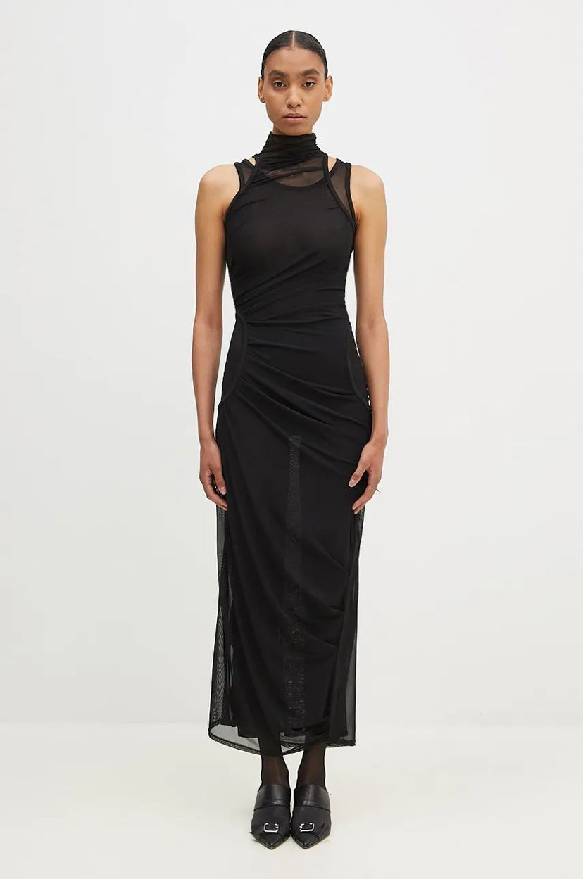 плаття Coperni Maxi Mesh Dress чорний | COPR107557