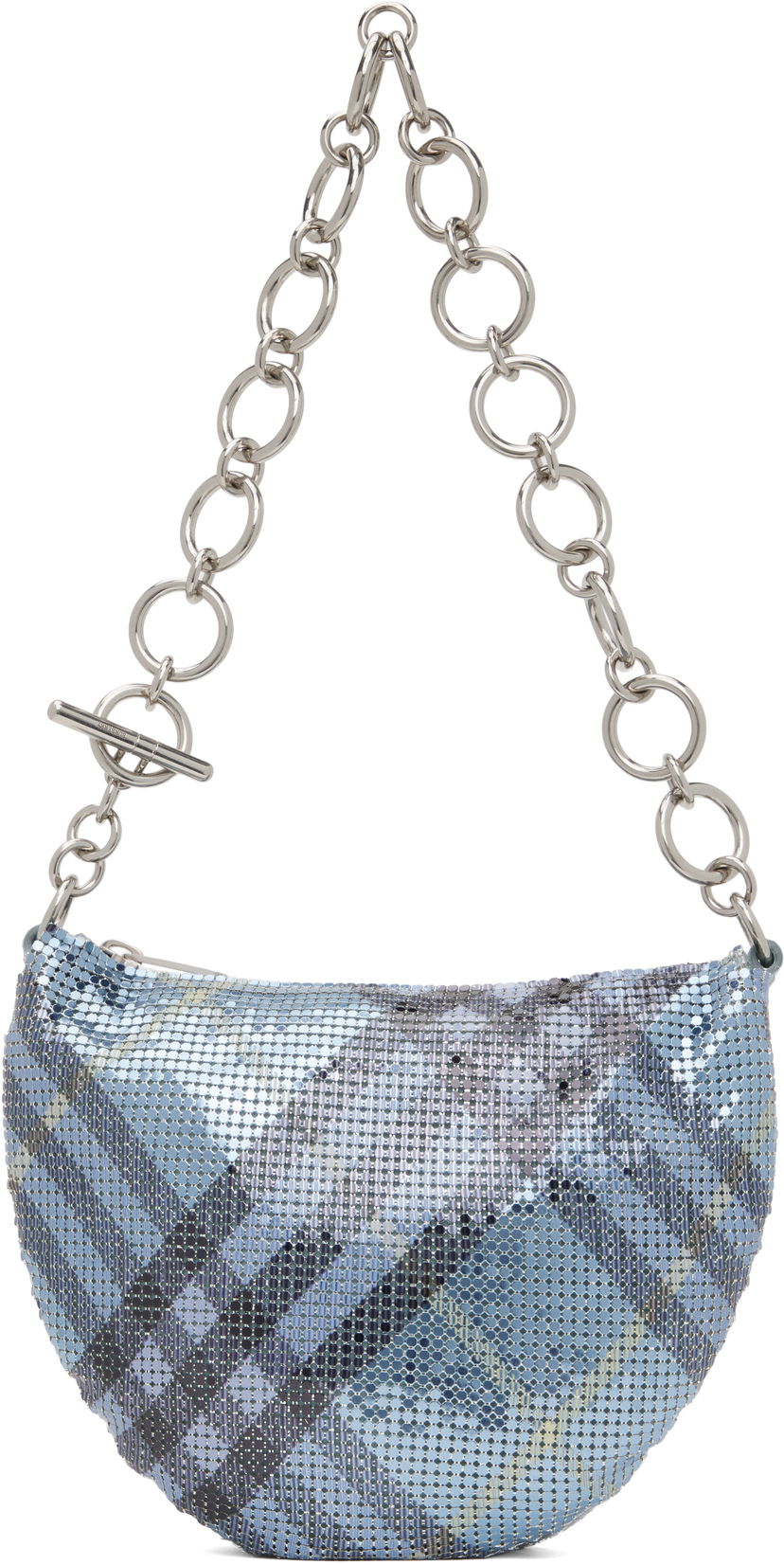 Сумка Burberry Burberry Chainmail Shoulder Bag Синій | 8108398