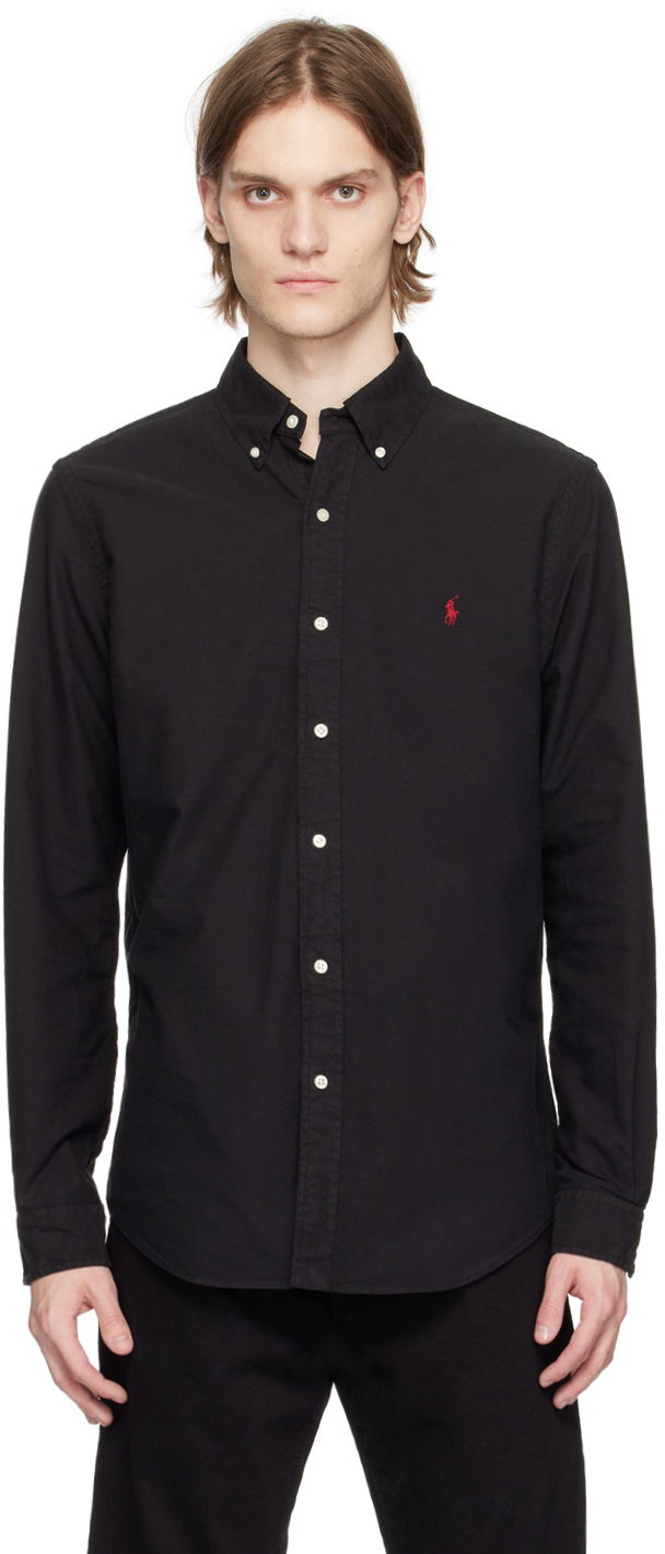 Сорочка Polo by Ralph Lauren Ralph Lauren Garment-Dyed Oxford Shirt чорний | 710716303002