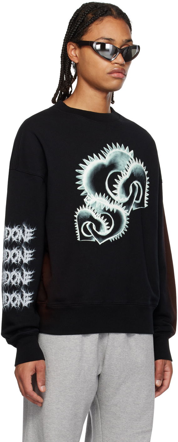 Світшоти We11done We11done Crewneck Sweatshirt чорний | WD-TS3-23-710-U-BK, 1