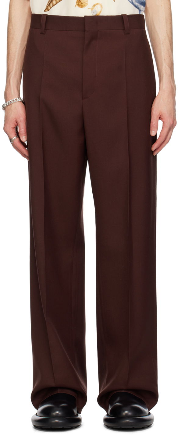 Штани Jil Sander Creased Trousers Коричневий | J22KA0167_J41136