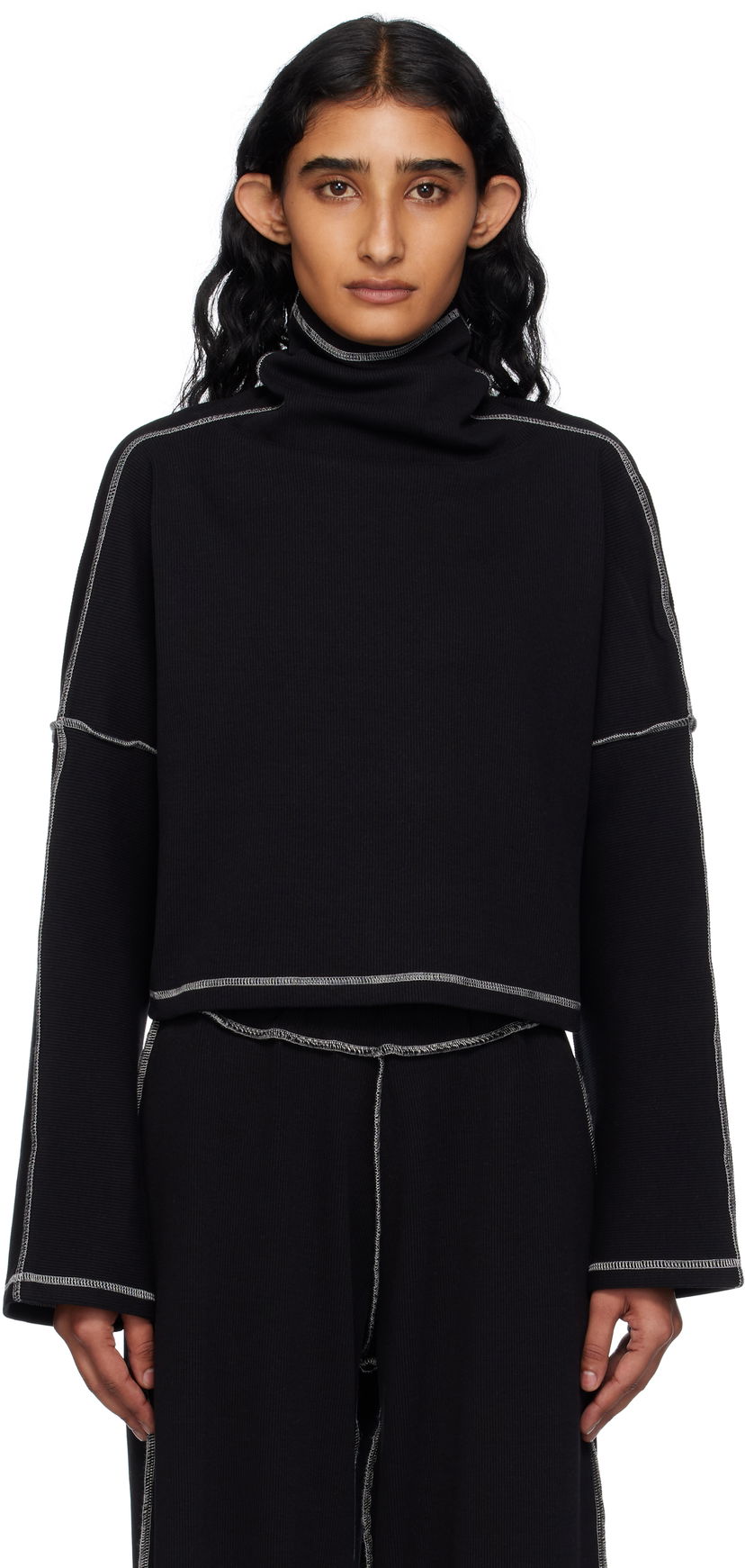 Cветр Baserange Baserange Camer Turtleneck Top чорний | PUCT-CR-AU25