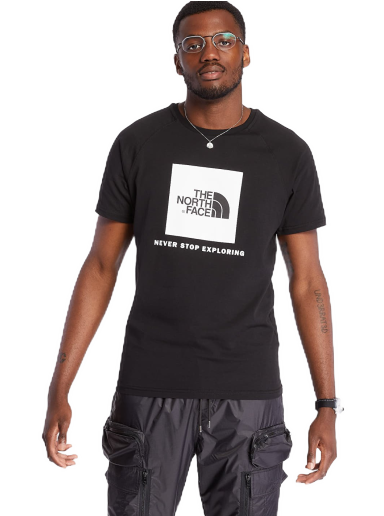 Футболка The North Face Raglan Red Box Tee чорний | NF0A3BQOKY41