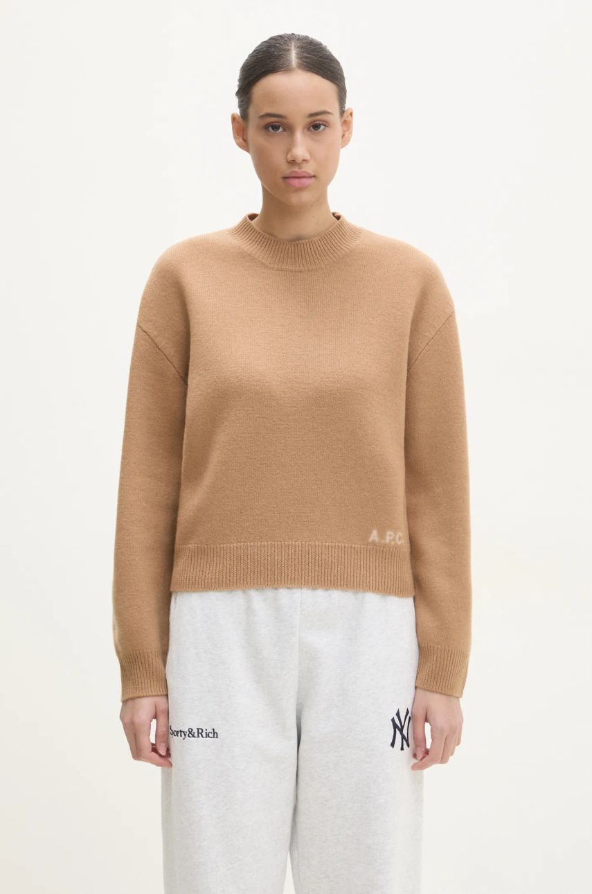 Cветр A.P.C. A.P.C. Pull Esther Wool Sweater Коричневий | WVBDK.F23373.CAB, 0