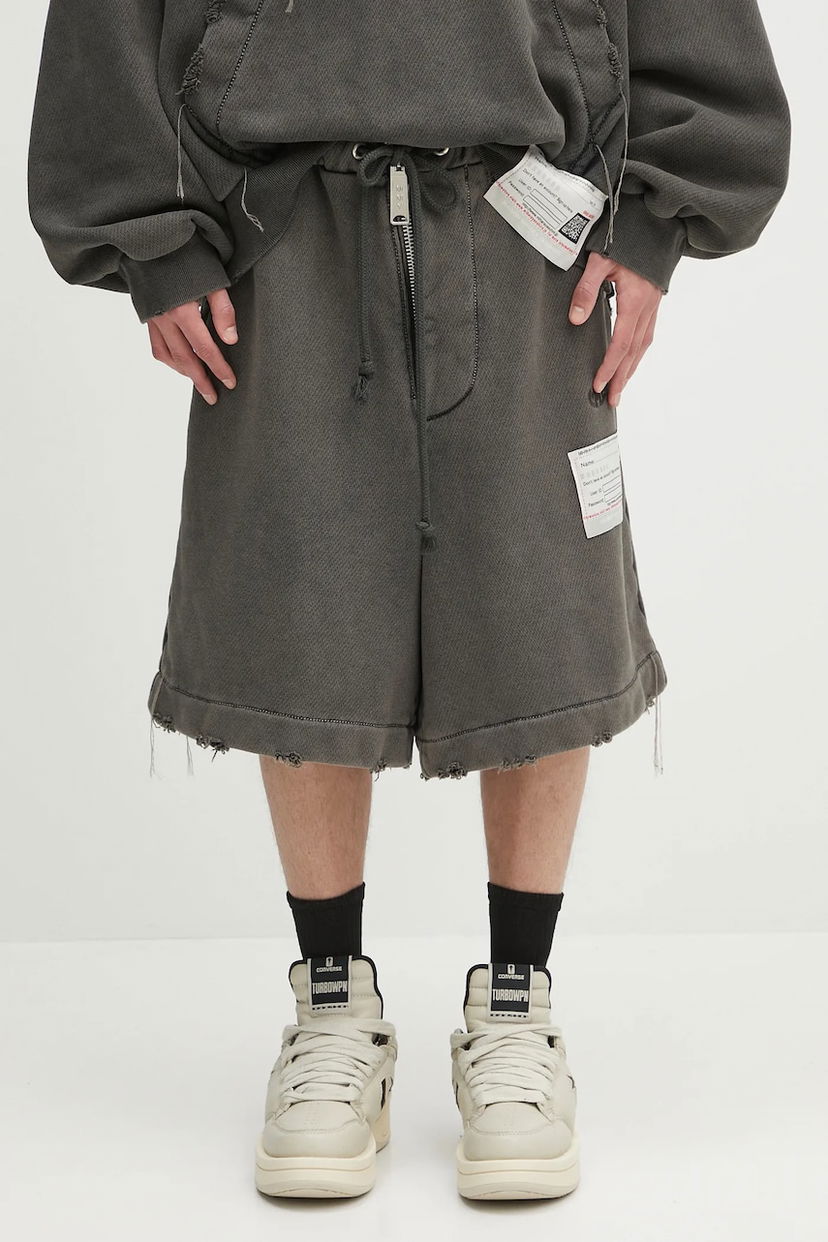Шорти Maison MIHARA YASUHIRO Maison MIHARA YASUHIRO Amateur Sewn Shorts Сірий | A14SP523