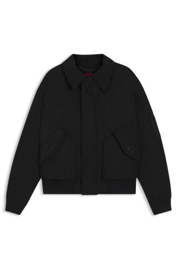Куртка бомбер BOSS Water-Repellent Padded Jacket чорний | 50546200