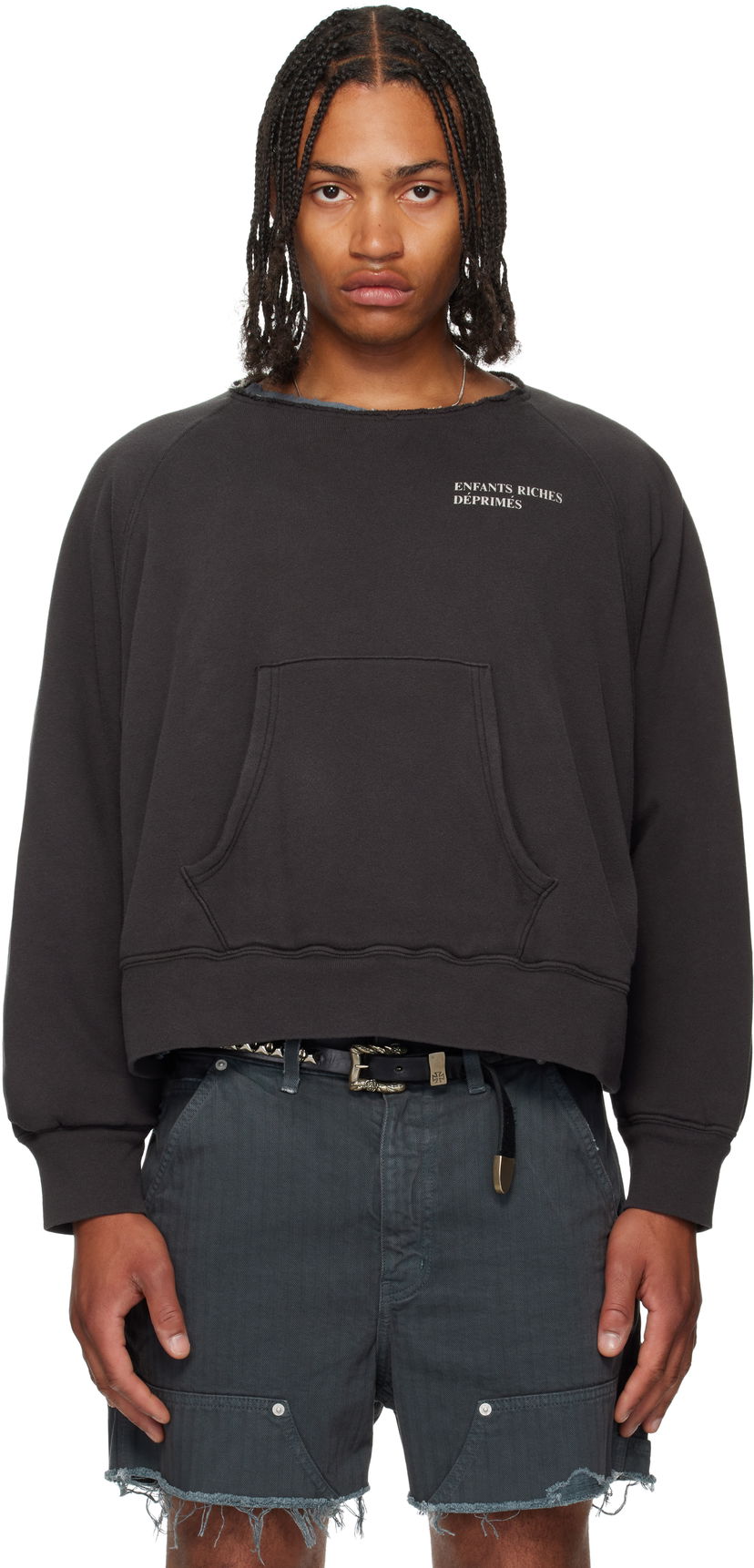 Світшоти Enfants Riches Déprimés Enfants Riches Déprimés Raglan Logo Sweatshirt чорний | 020-477