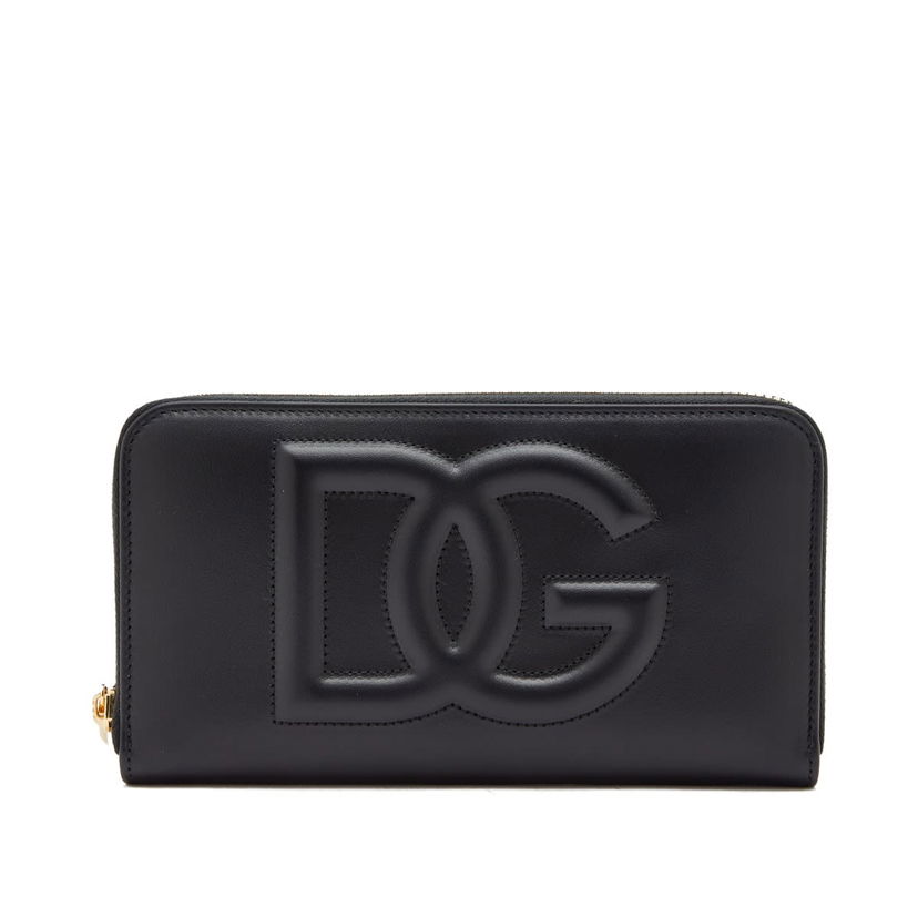 Гаманець Dolce & Gabbana Logo Leather Large Wallet Nero чорний | BI0473AG081-80999