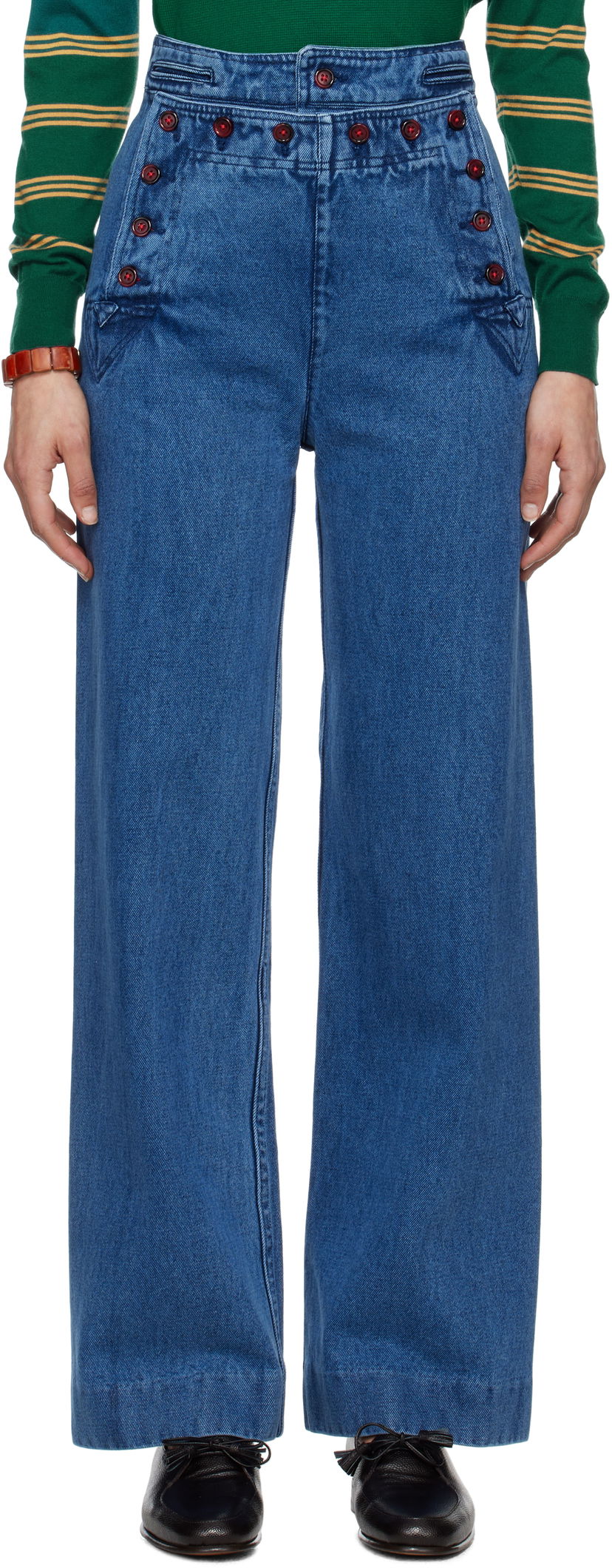 Джинси Bode Bode Sailor Jeans Синій | WRS25BT056