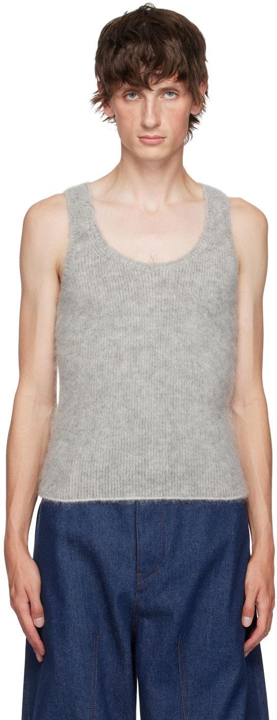 Безрукавка Jacquemus Gray La Casa 'Le débardeur Pitatto' Tank Top Сірий | 24H246KN502-2317