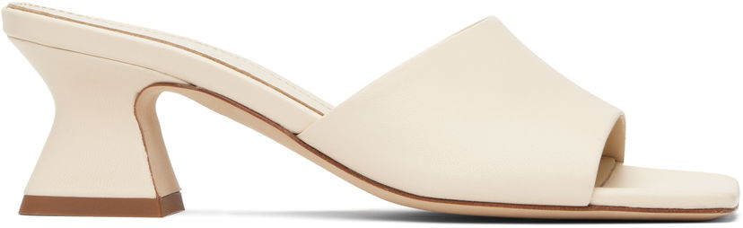 Аксесуари Aeyde Aeyde Ale Leather Mules білий | A11-HS-ARCS45TB142-SS25-100-007