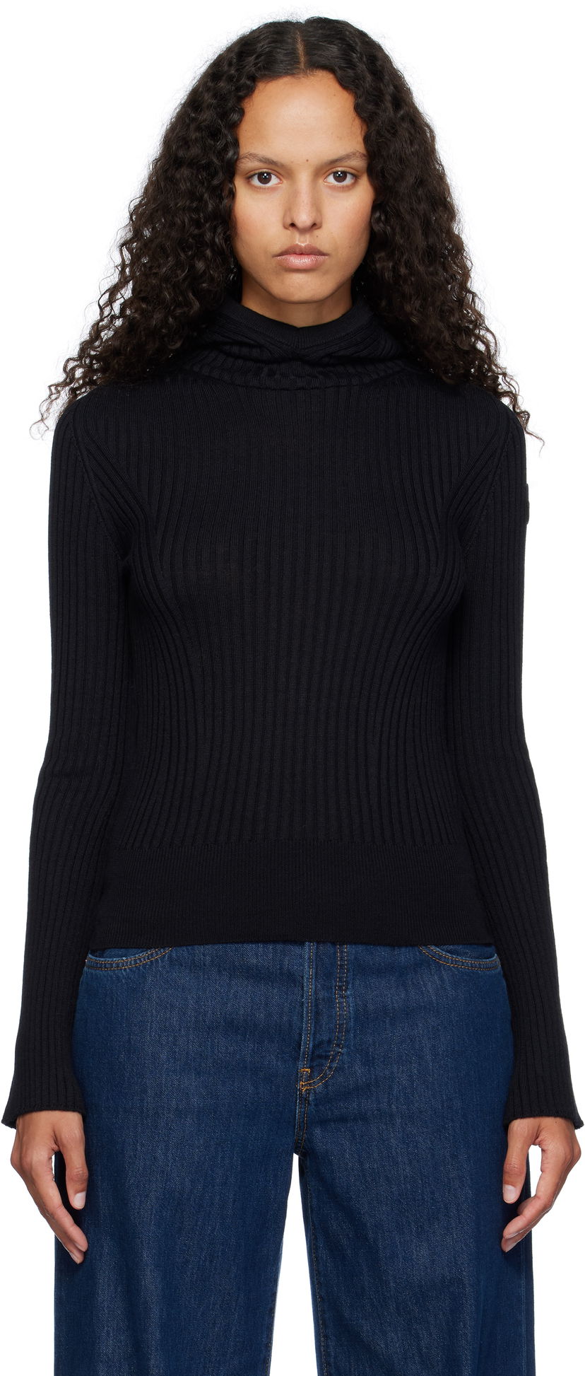 Світшоти Moncler Virgin Wool Hoodie чорний | J20939G00004M1259