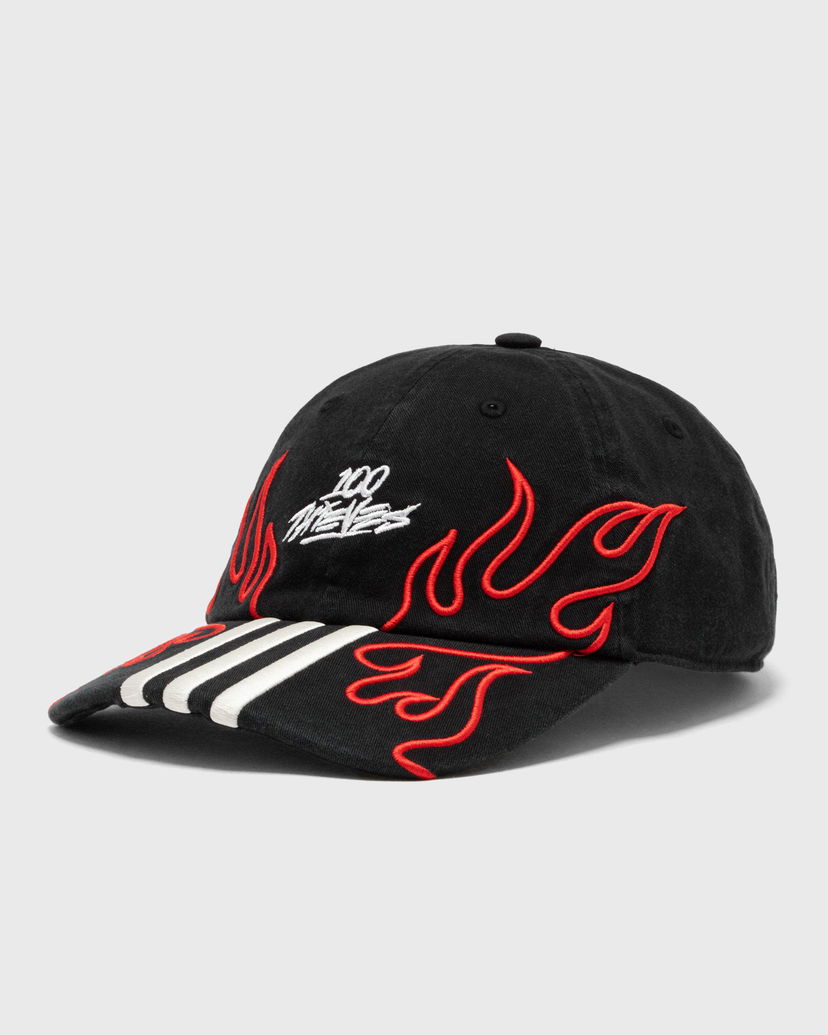 Кепка adidas Originals 100 Thieves Flame Baseball Cap чорний | JE0319