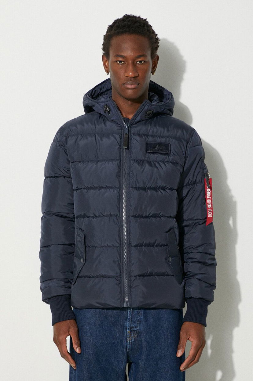 Пуховик Alpha Industries Hooded Puffer Jacket Синій | 118113.07