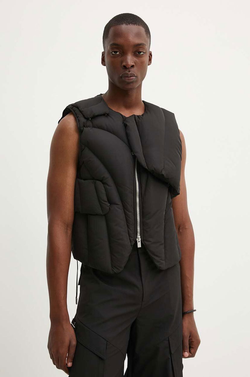 Жилет HELIOT EMIL Asymmetrical Padded Vest чорний | HE.M.03.003.P11.BLK01