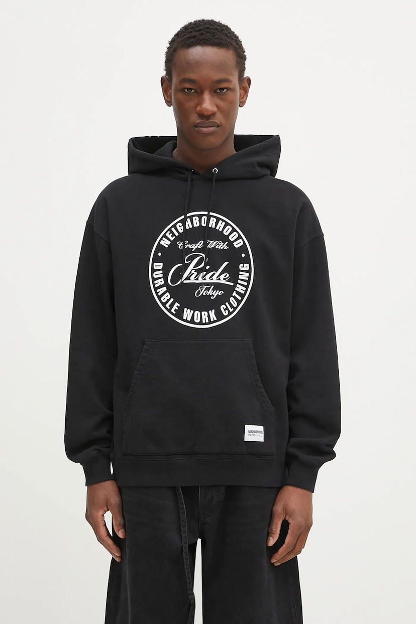 Світшоти Neighborhood NEIGHBORHOOD Classic Sweat Hoodie with Print чорний | 242FPNH.CSM02