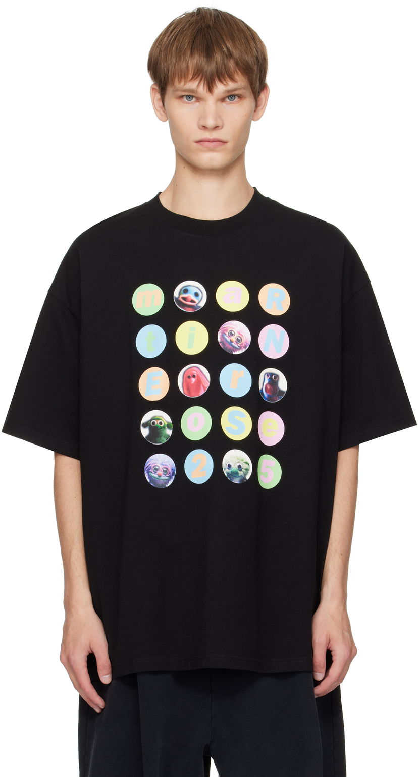 Футболка Martine Rose Martine Rose Oversized Graphic T-Shirt чорний | 621JE06001J
