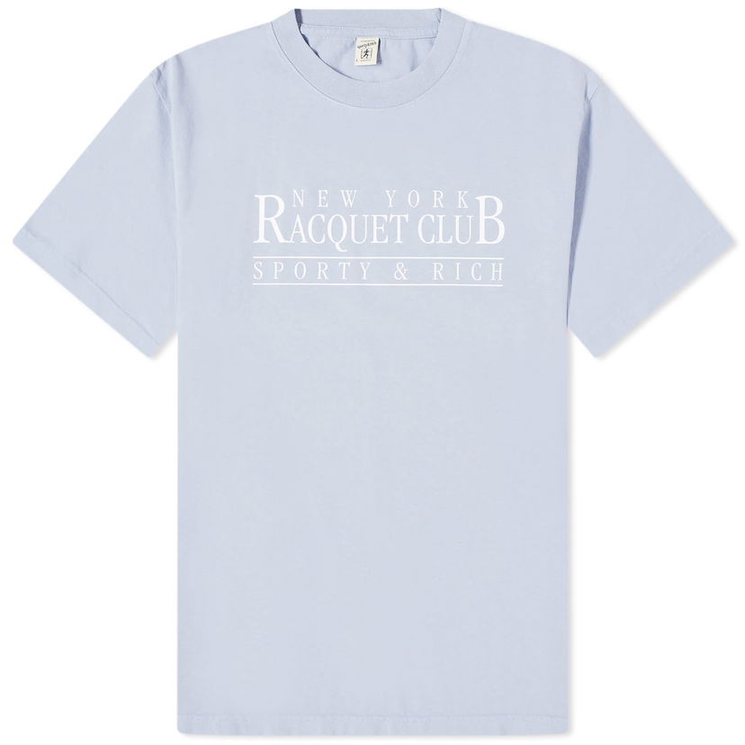 Футболка Sporty & Rich NY Racquet Club T-Shirt Синій | TSAW2368PW