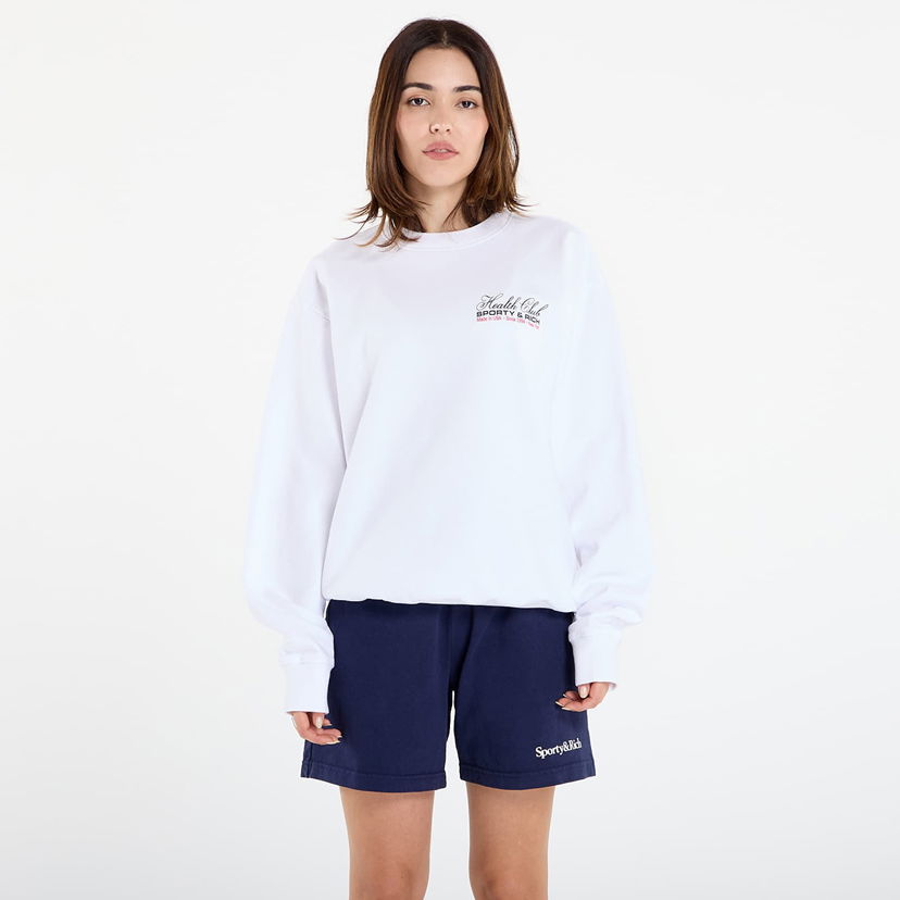Світшоти Sporty & Rich Sporty & Rich Health Club Crewneck Sweatshirt білий | ST071602015WH01