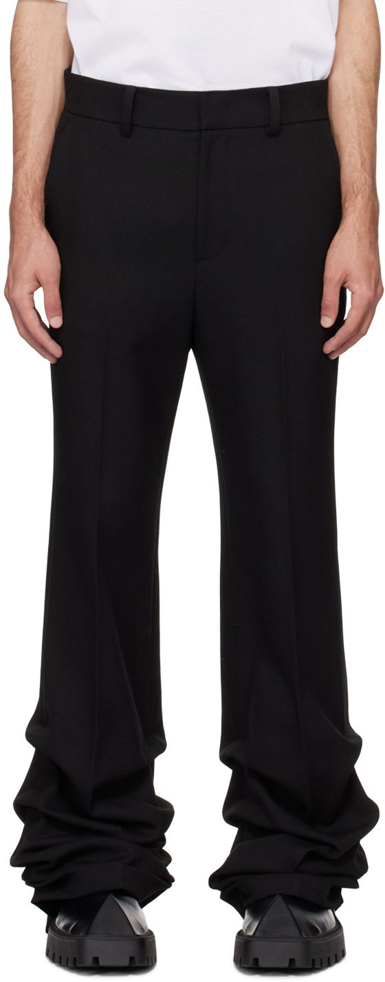 Штани We11done Wave Trousers чорний | WD-PT0-24-219-M-BK