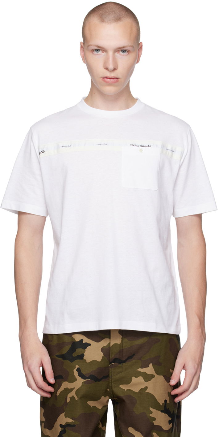 Футболка Palm Angels White Sartorial білий | PMAA092E23JER0010103