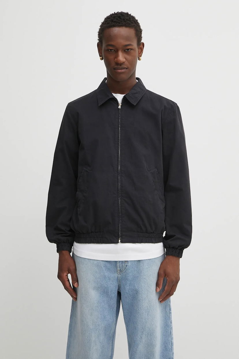 Куртка бомбер A.P.C. Cotton Transitional Blouson Gilbert чорний | COHKU.M32018