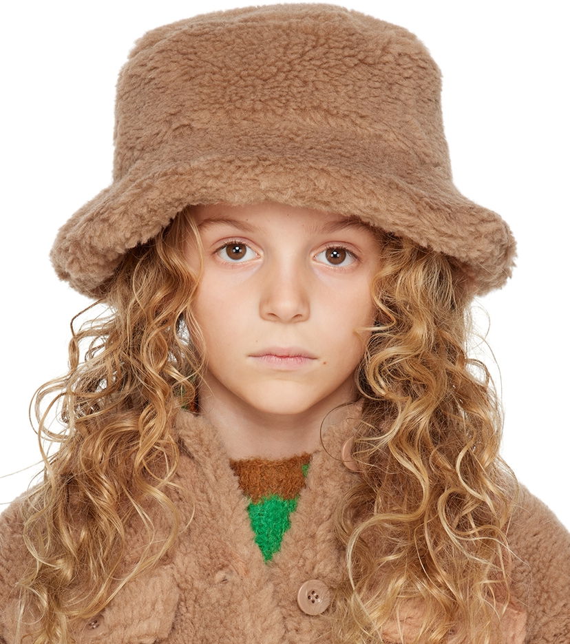 Капелюх STAND STUDIO Stand Studio Kids Wera Faux-Fur Bucket Hat Коричневий | 61526-9040