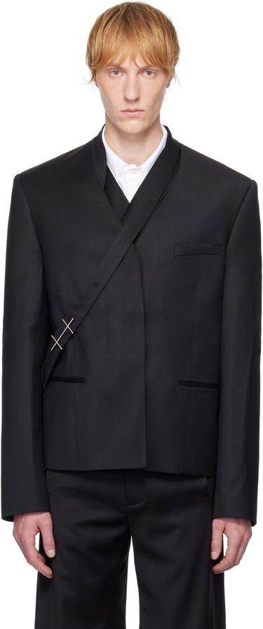 Куртка HELIOT EMIL HELIOT EMIL Aegis Wrap Blazer чорний | SS25_M_04_045_BLK01_CO, 0