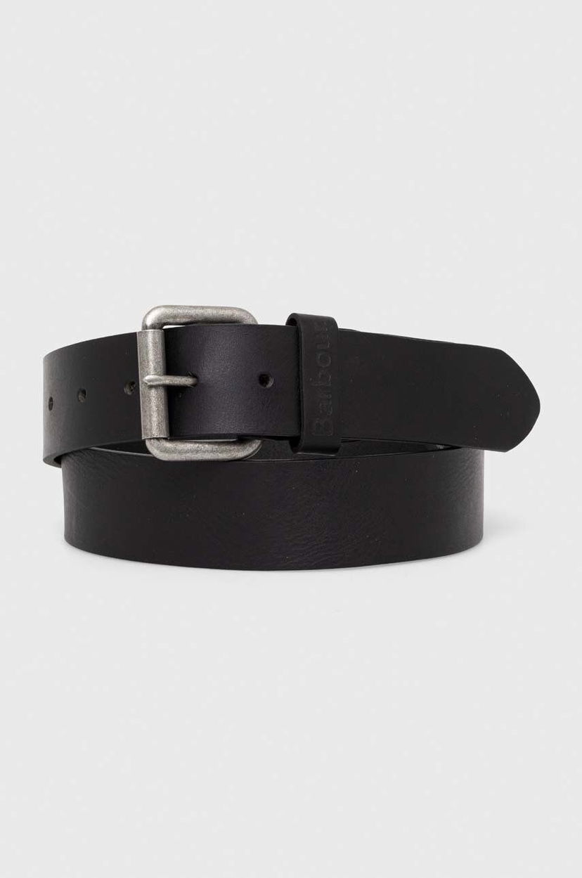 Ремені Barbour Leather Belt чорний | MAC0111